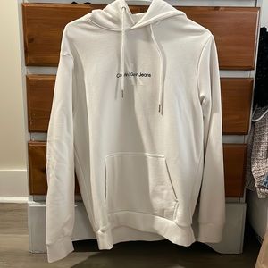 Calvin Klein White Hoodie